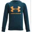 Under Armour Boys' UA Rival Fleece Big Logo Hoodie Blue